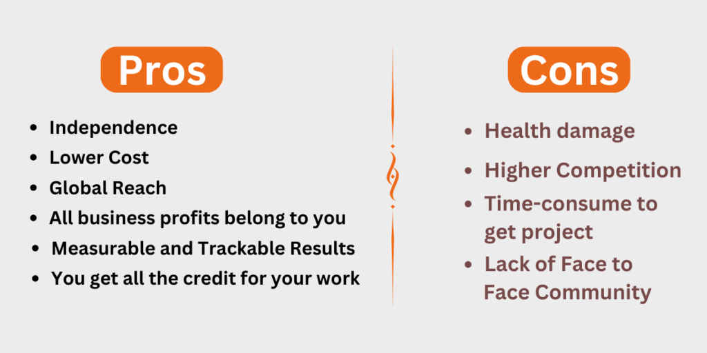 Pros and cons of freelance digital marketing