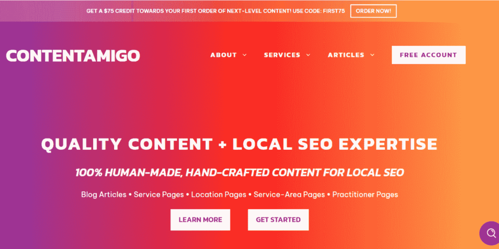 Contentamigo of SEO Content Writing Services