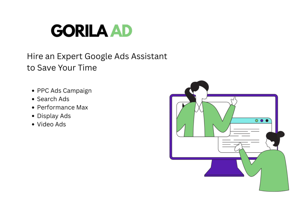 Google Ads Virtual Assistant Services _ Gorila Ad Digital marketing VA Agency